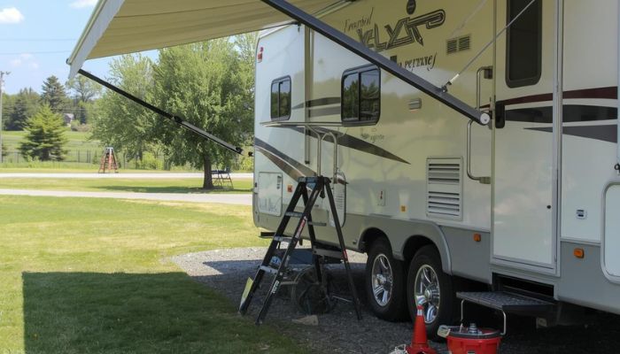 how to change rv awning fabric