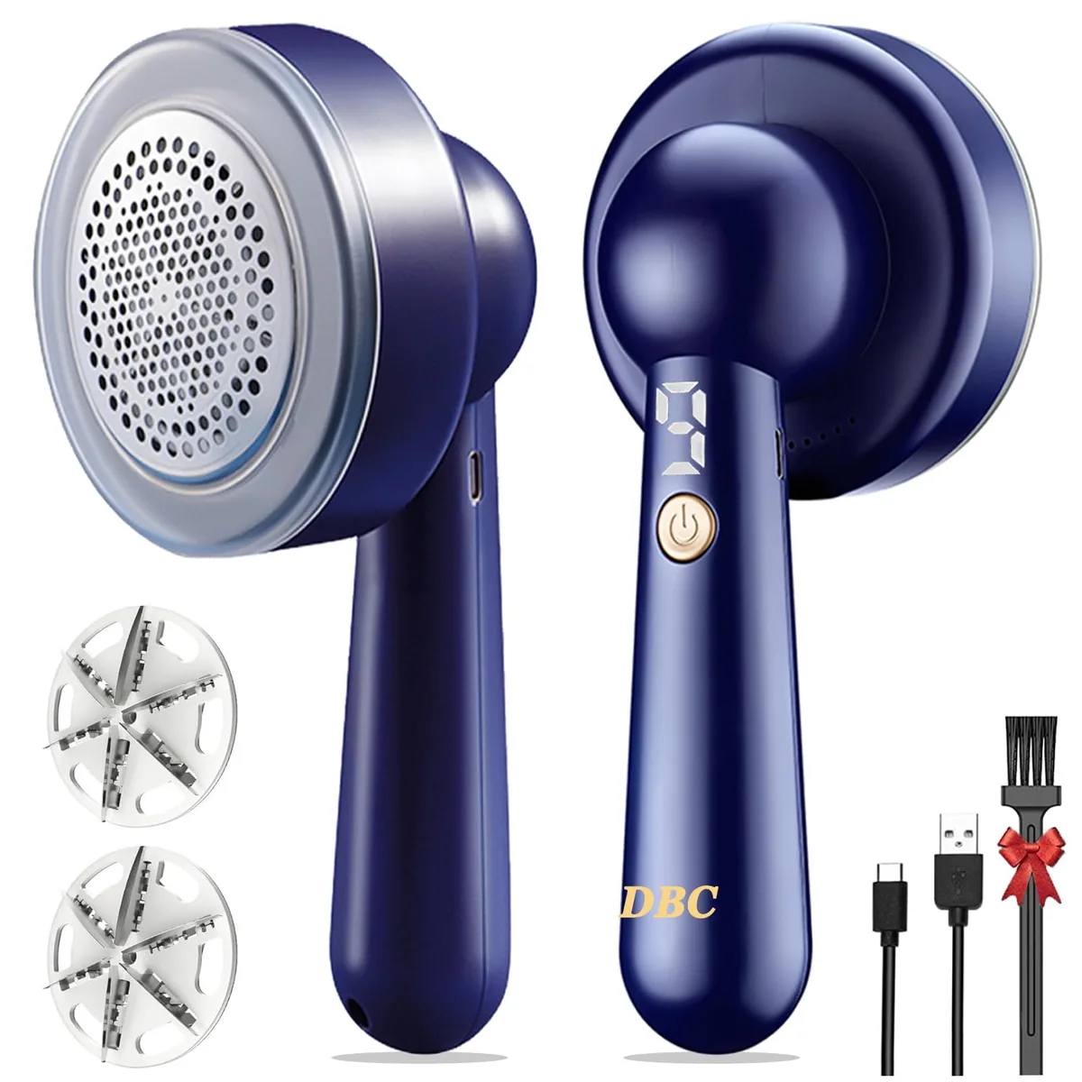 Fabric shaver blade and foil assembly