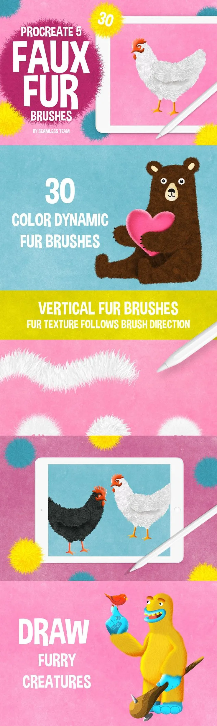 fursuit paw grooming with soft brush