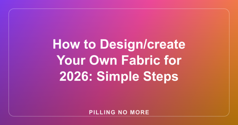 How to Design/create Your Own Fabric for 2026: Simple Steps