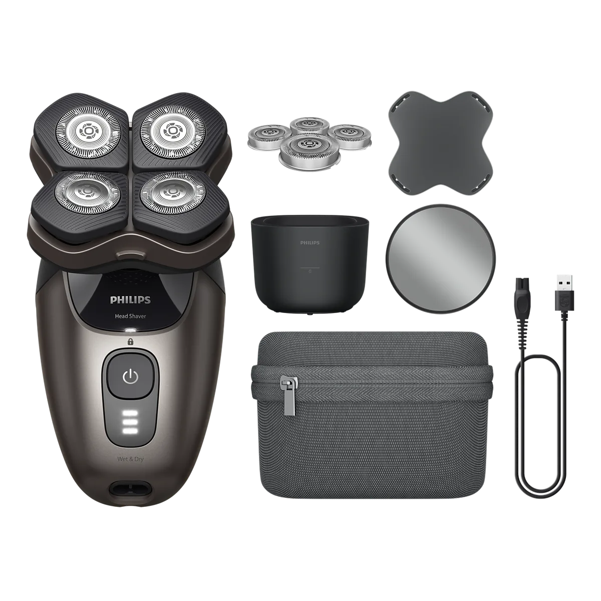 Philips fabric shaver blade mesh head close up