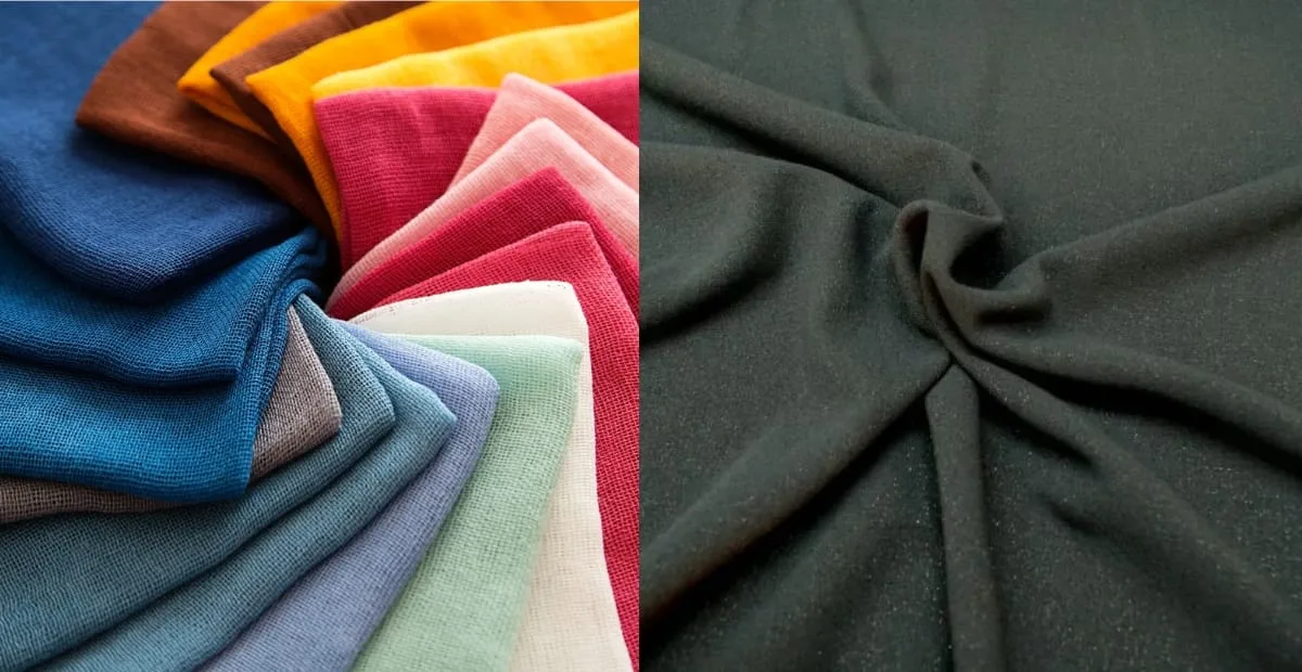 synthetic vs natural fabric lint comparison